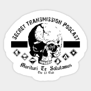 Broken Skull "Morituri Te Salutant" (BLACK) Sticker